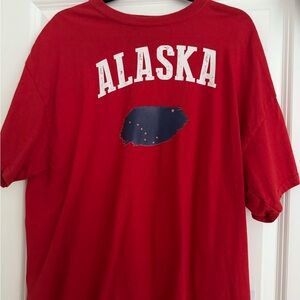 Gildan Red Heavy Cotton T-Shirt Alaska